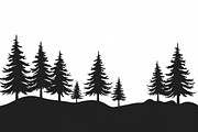 Pine Forest Silhouette Bundle, an Object Graphic by balal (Thumbnail 15 of 16)