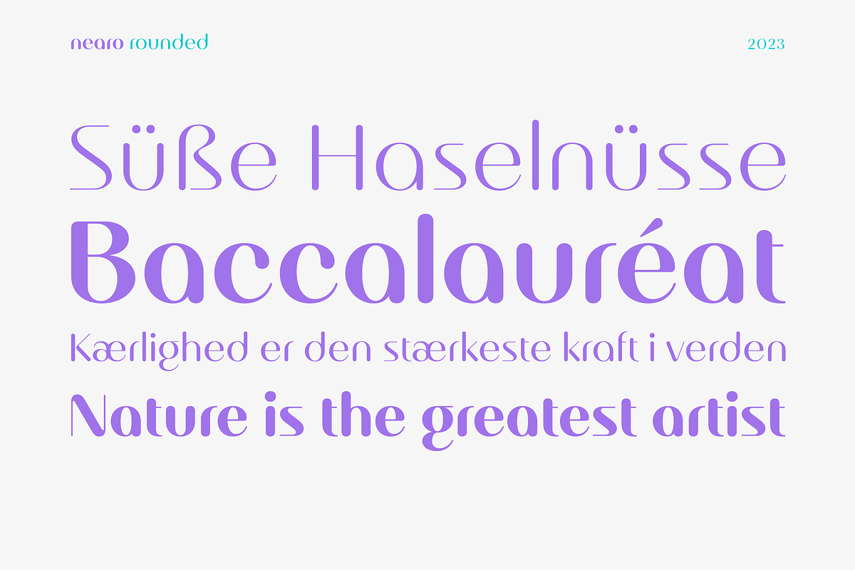 Nearo Rounded, a Sans Serif Font by Digitype Studio (Photo 6 of 10)