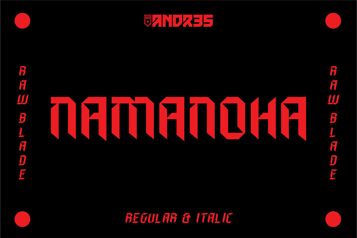 Namanoha Typeface, a Sans Serif Font by ANDR35 (Photo 1 of 6)