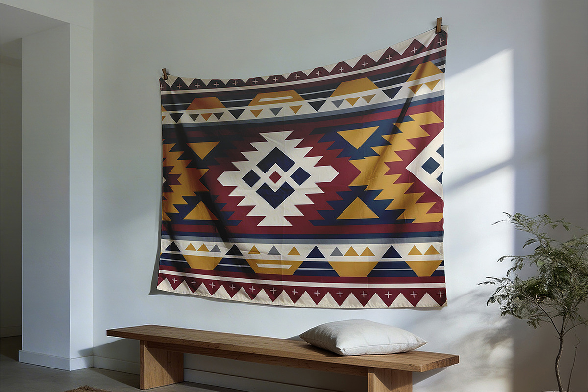Wall Tapestry Mockup, a Product Mockup by Pitchlook.Studio (Photo 3 of 4)