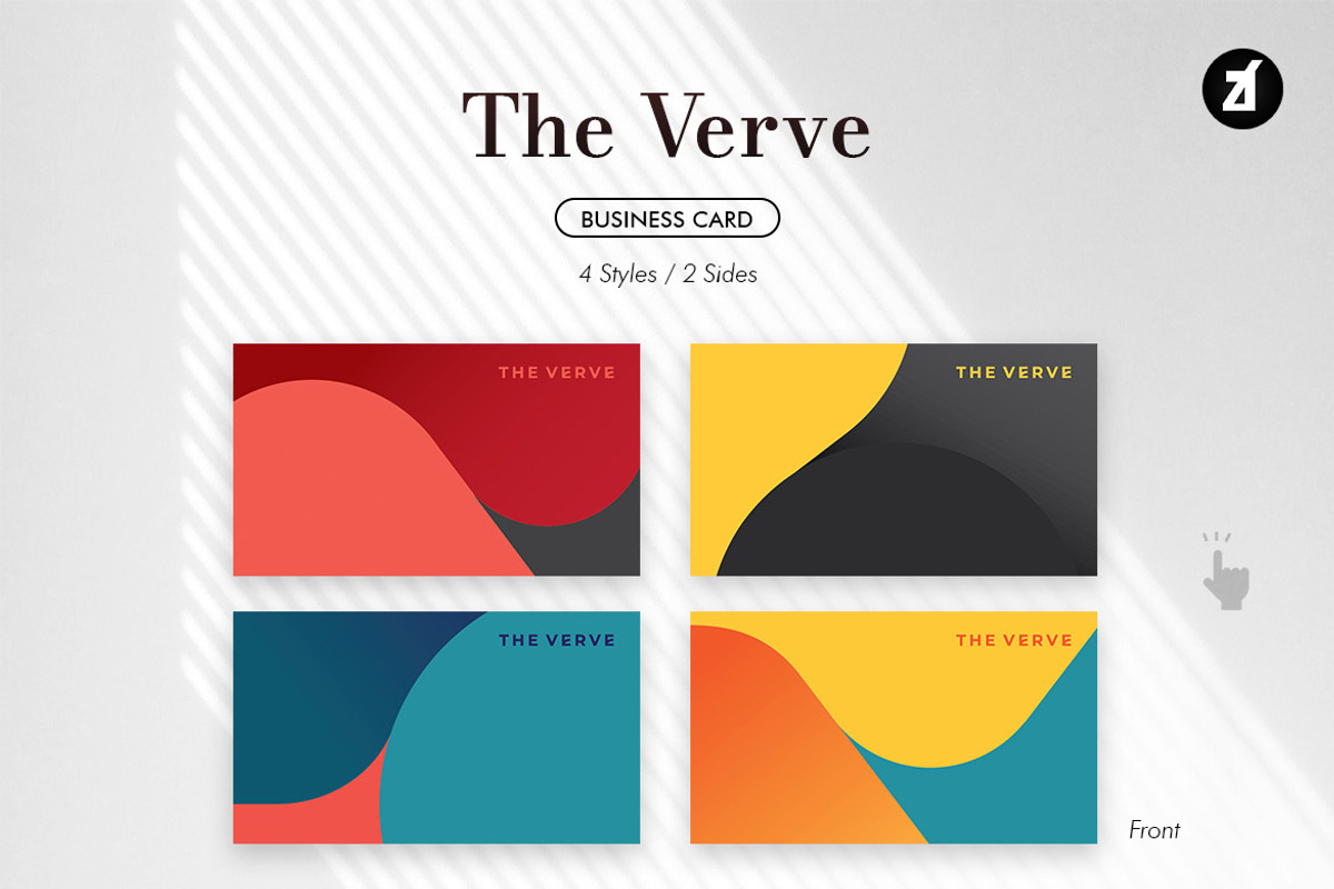 The Verve - Business card template, a Business Card Template by Chanut is industries (Photo 2 of 3)