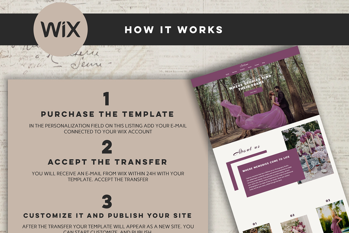 Wix Photography Website Template, a Wix Template by Design House (Photo 8 of 10)