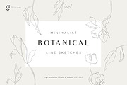 Minimalist Botanical Line Sketches, a Decorative Illustration by Galerie Design Studio (Thumbnail 1 of 6)