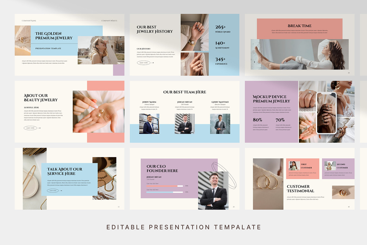 Jewelry presentation template, a Presentation Template by Digitcase x Wealthwells (Photo 3 of 4)