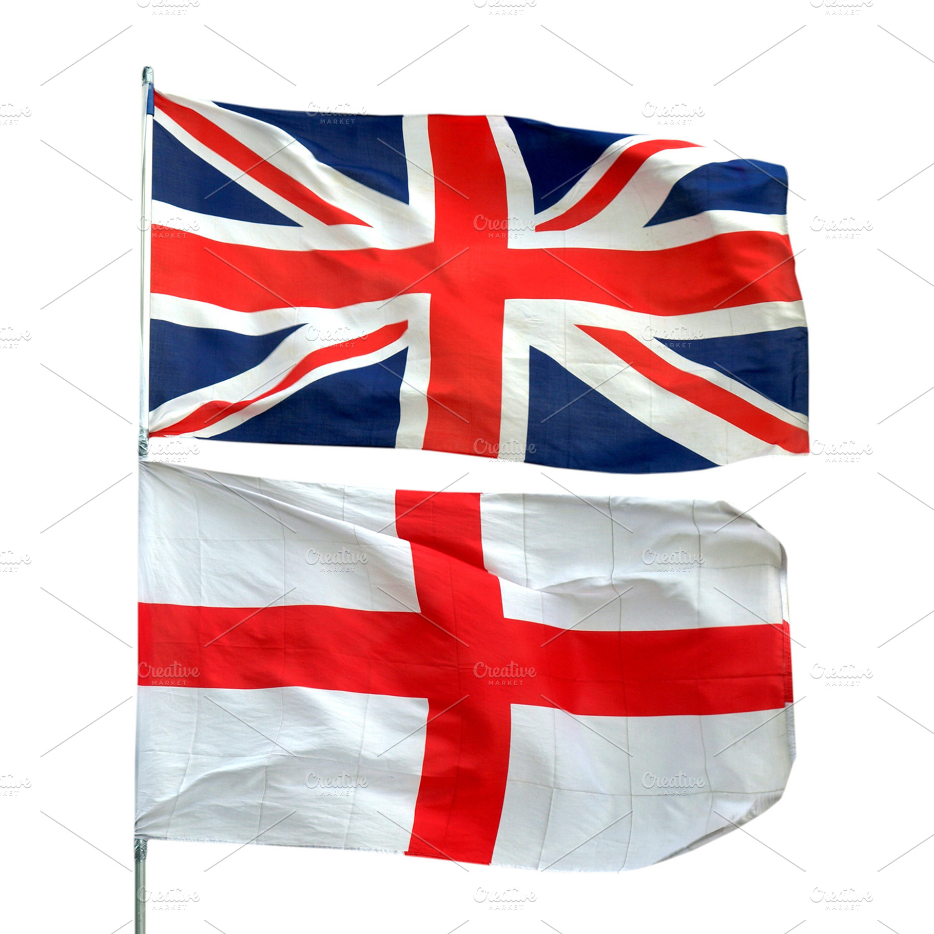 Union jack and flag of england stock photo containing uk and united kingdom