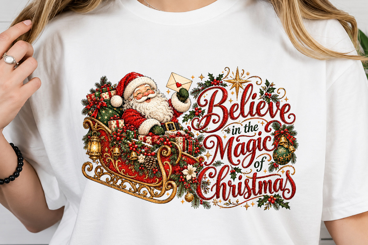 Believe in the Magic of Christmas, a Seasonal Illustration by Craft Nest (Photo 4 of 6)
