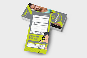 Female Fitness DL Card Template