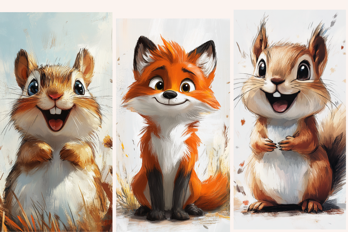 Cartoon Caricature Fall Animals