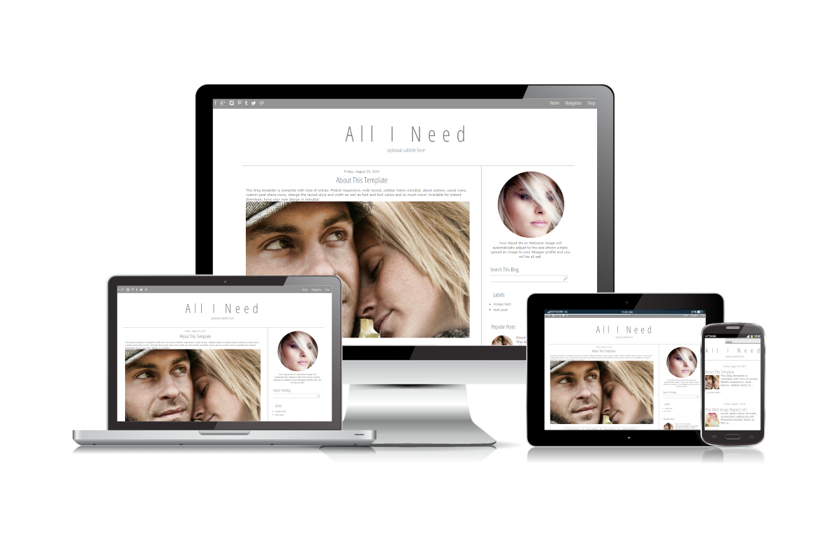 Blogger Template Simple Grey, a Templates & Theme by BD Web Studio (Photo 2 of 3)