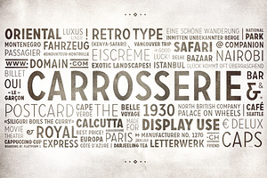 Carrosserie Typeface