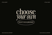 Etoile Club Chaos | 16 Font, a Serif Font by Natural Ink Studio (Thumbnail 10 of 15)