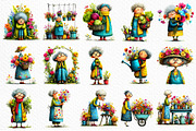 Whimsical Spring Garden Grandma Png, an Illustration by Craft Nest (Thumbnail 6 of 8)