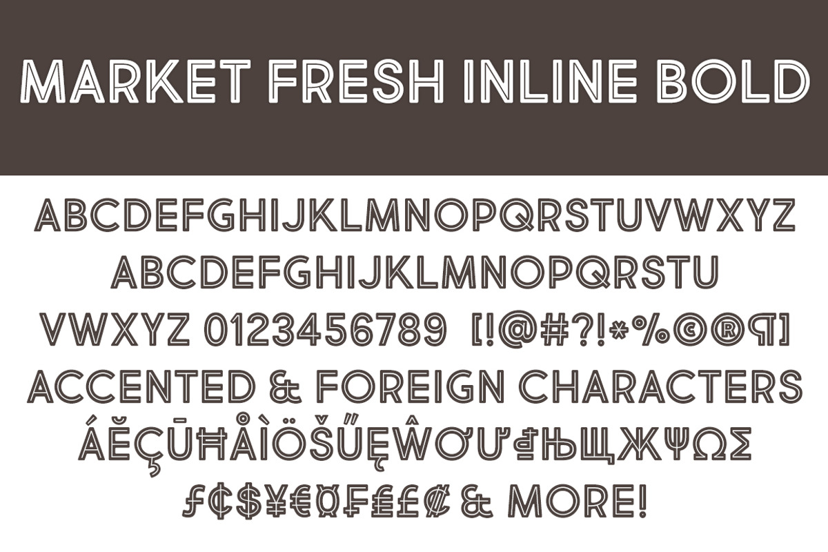 Market Fresh Inline Bold preview 2
