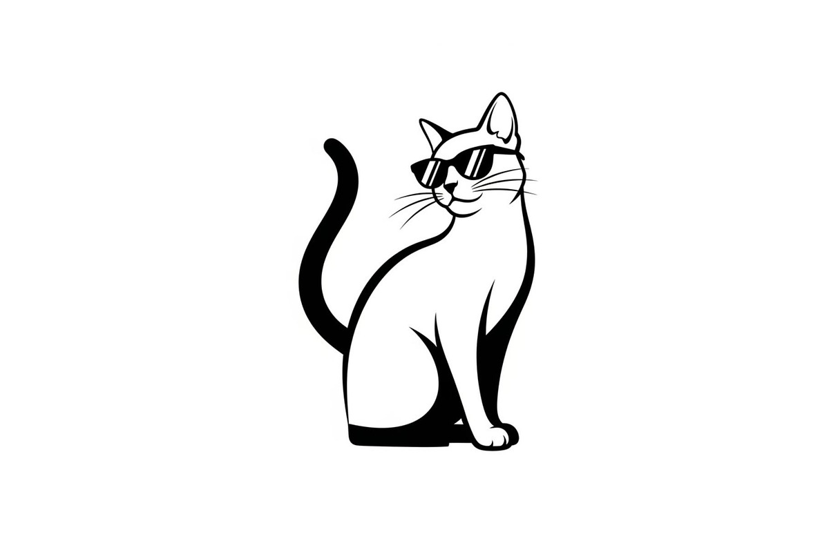 Cool Cat Silhouette Vector Bundle, an Illustration by Designs_River (Photo 51 of 51)
