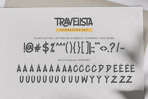 Travelista - All Caps Ligature Font