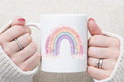Watercolor Boho Rainbow Clipart Bund, an Illustration by Sublimation Artist (Thumbnail 5 of 6)