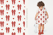Red Bows Ribbon Watercolor Clipart, a Decorative Illustration by Ooh Lily (Thumbnail 11 of 16)