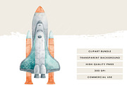 Watercolor Air Transport Clipart, a Transportation Illustration by Design Scotch (Thumbnail 6 of 8)