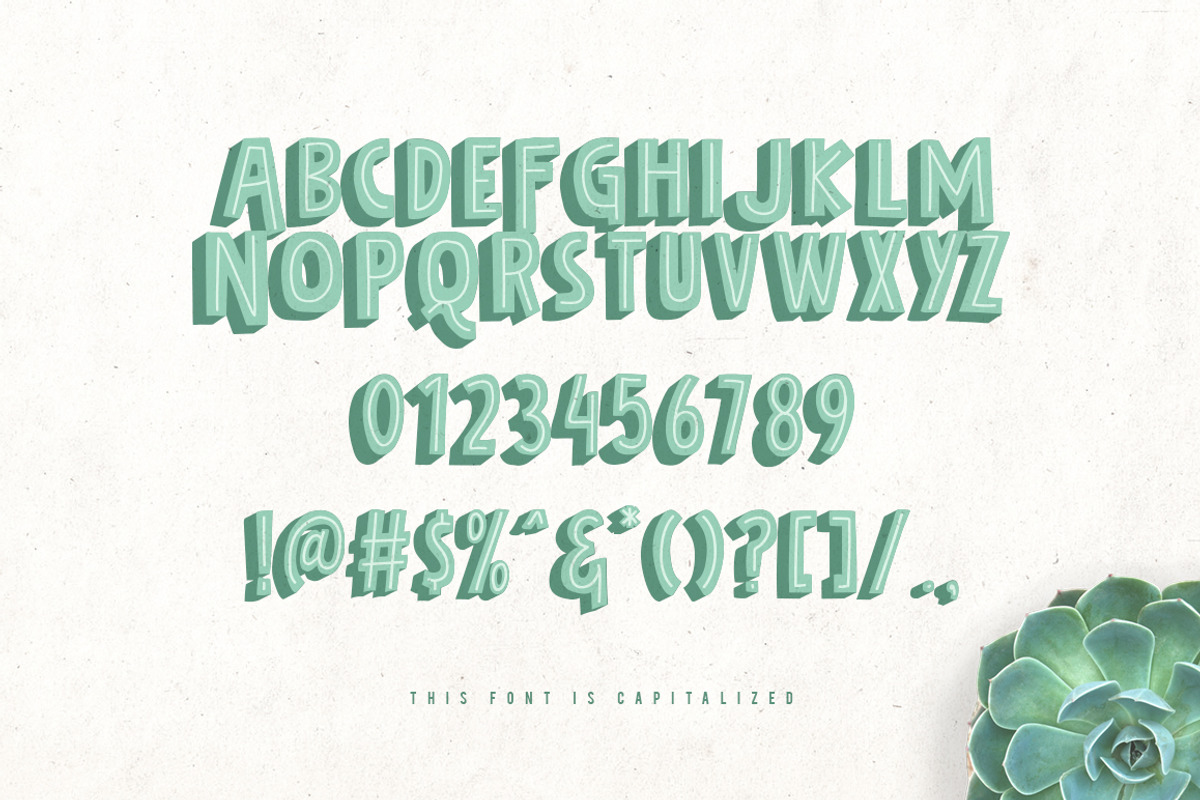Bolder Layered Font preview 3