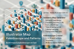Illustrator Isometric Map Pattern