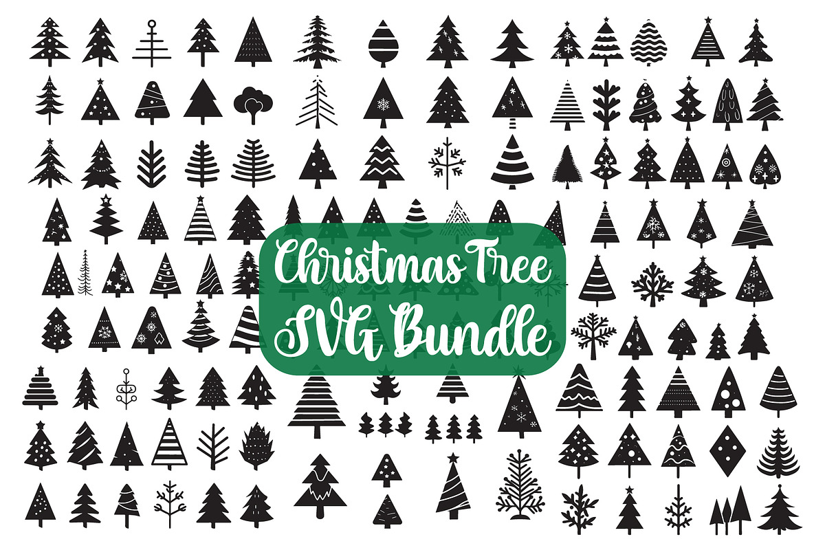 Christmas Tree SVG Bundle, an Illustration by Creativeshirt