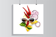 Tasty art featuring fruits, face, and sunglasses, a Food & Drink Photo by © Fisher Photostudio (Thumbnail 12 of 13)