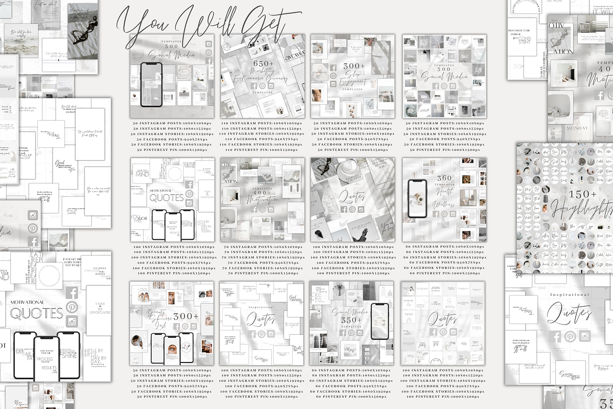 Canva Social Media Template Bundle, a Social Media Template by BRANDcontent (Photo 3 of 10)