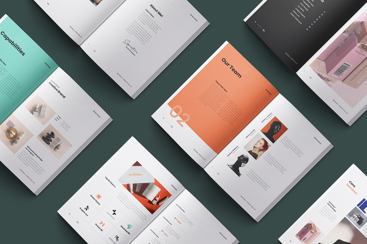 Works Portfolio Template | CANVA, a Brochure Template by TemplateFolio-Shop (Photo 2 of 15)
