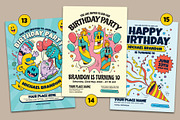 Happy Birthday Flyer (15 Assets), a Flyer Template by Graptail (Thumbnail 6 of 6)