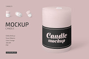 Candle Mockup Set, a Household Mockup by Country4k (Thumbnail 1 of 4)