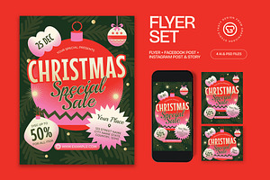 Christmas Special Sale Flyer, a Flyer Template by graphicook