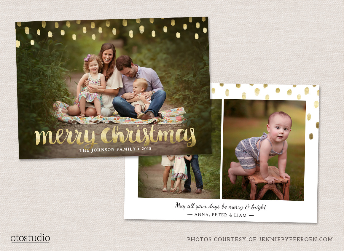 Christmas Card Template CC112 | Card Templates ~ Creative Market