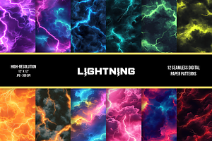 Lightning Seamless Digital Paper