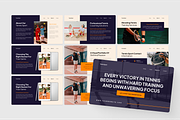 Tennis Sport Google Slides, a Presentation Template by SquidPixey (Thumbnail 4 of 6)
