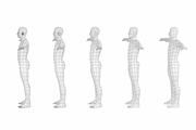 Natural Male T-Pose in 5 Topologies, a 3D by VK Studio (Thumbnail 3 of 21)
