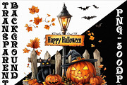 Watercolor Happy Halloween PNG Set, an Object Illustration by DesignBTF (Thumbnail 3 of 7)