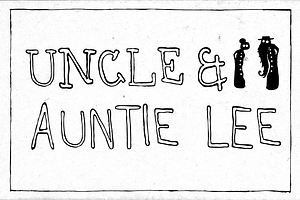 Uncle & Auntie Lee -Family (6 fonts)