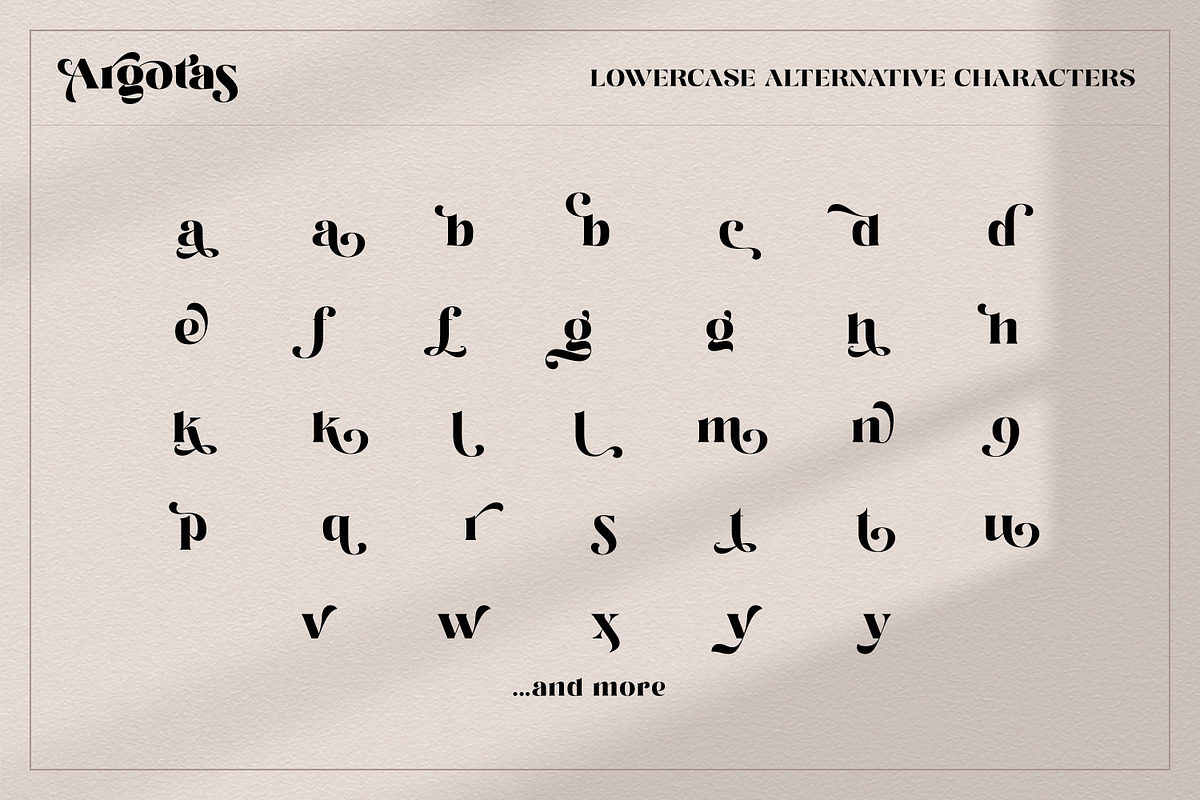 Argotas | Serif Display Font, a Serif Font by Ekahermawan (Photo 11 of 15)