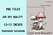 Whimsical Summer Mushroom Clipart, a Seasonal Illustration by SVGArt (Thumbnail 9 of 9)