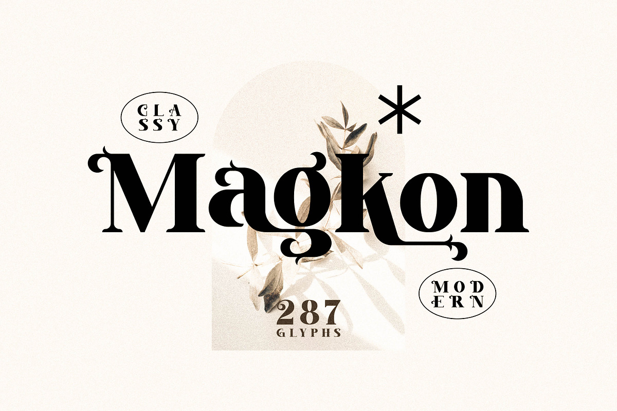 Magkon Classy Serif Font, a Script Font by Storytype Studio (Photo 1 of 10)
