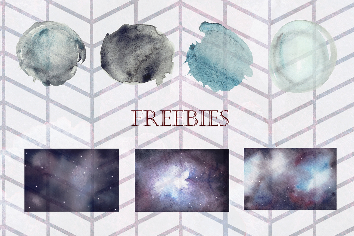 57 Moody Watercolor Elements SALE, a Texture Graphic by Tubigan Art (Photo 8 of 8)