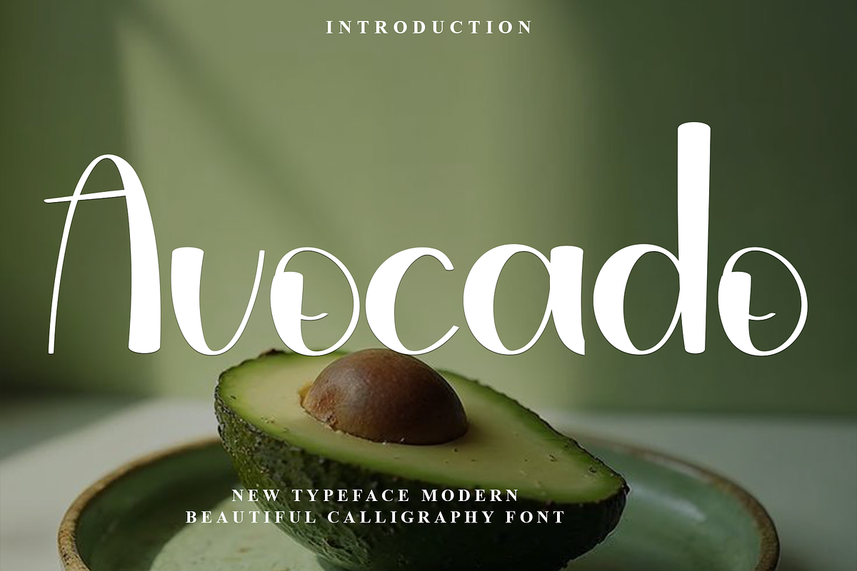 Avocado, a Script Font by InermediaSTUDIO (Photo 1 of 8)