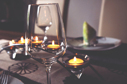 Wine glass stock photo