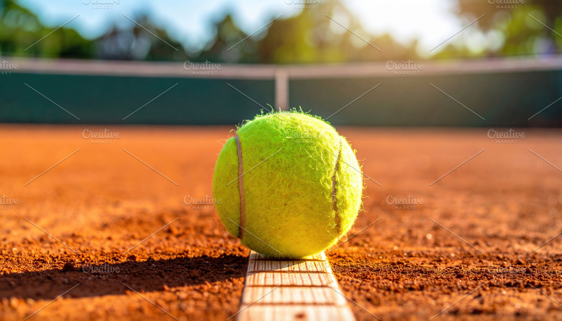 Tennis Ball on a Clay Court, a Sports & Recreation Photo by Davizro's Market