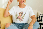 Whimsical Spring Fairy Clipart, an Illustration by OK Design (Thumbnail 6 of 6)