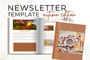 Autumn Newsletter Template 50 Pages, a Marketing Template by Digital By Nikoleta (Thumbnail 1 of 10)