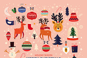 Merry Christmas collection, a Seasonal Illustration by MoleskoStudio (Thumbnail 12 of 22)