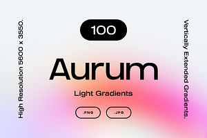 100 Aurum Light Gradients Collection