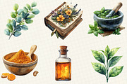 Natural Remedies Clipart, an Illustration by OK Design (Thumbnail 2 of 5)