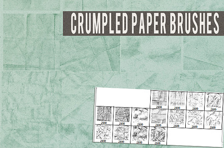 Crumpled Paper Brushes